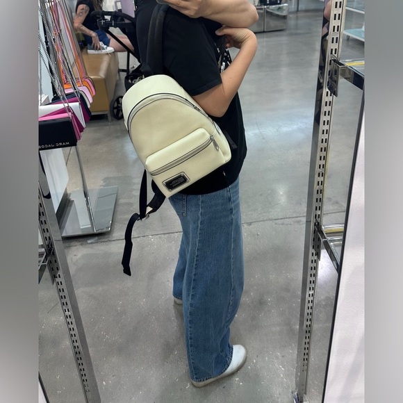 NWT! NEW! Marc Jacobs Leather Backpack -Small Cream Marshmallow - Picture 8 of 8